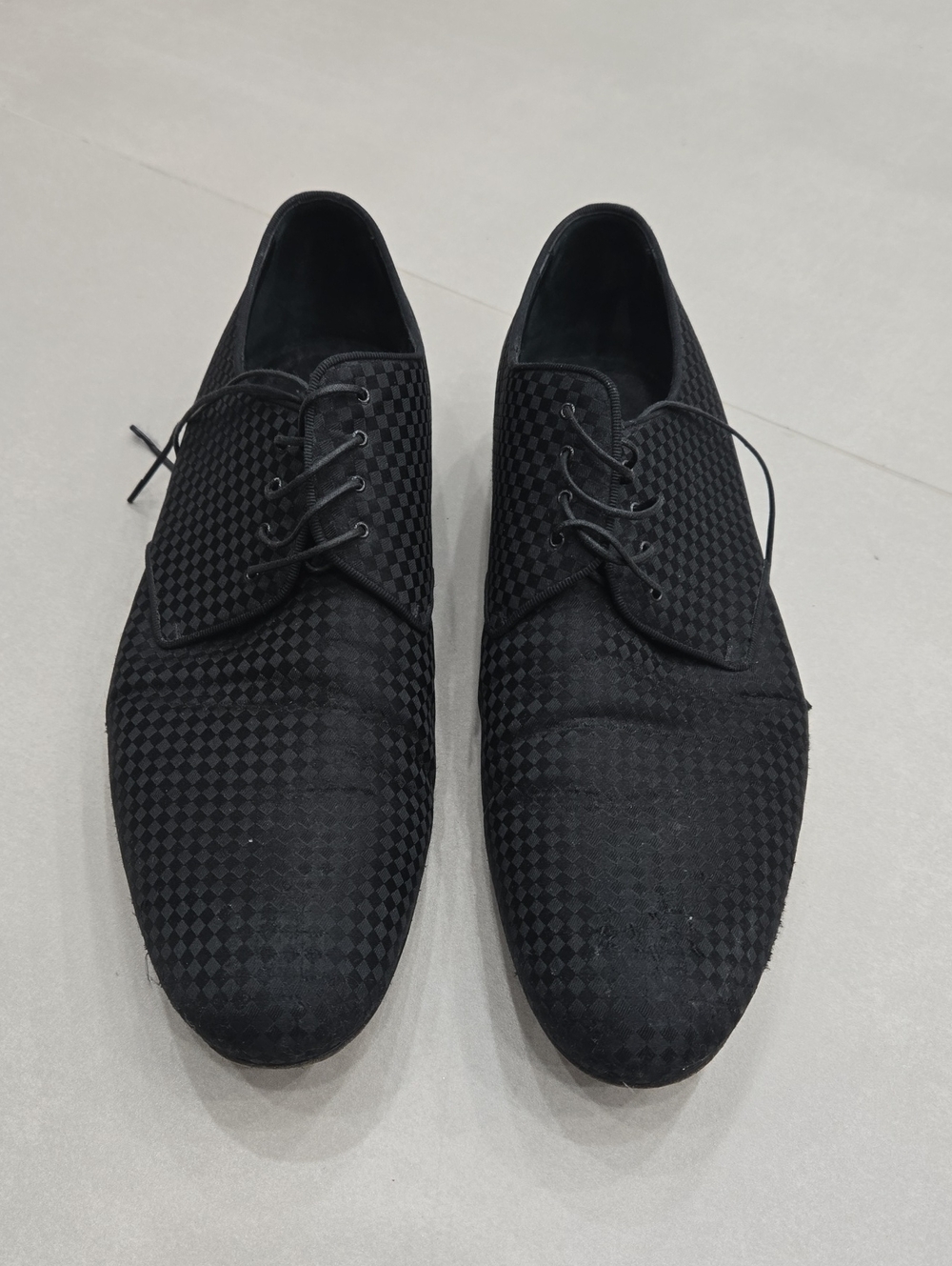 Louis Vuitton Black Solferino Derby Dress Shoes Men's Size 9